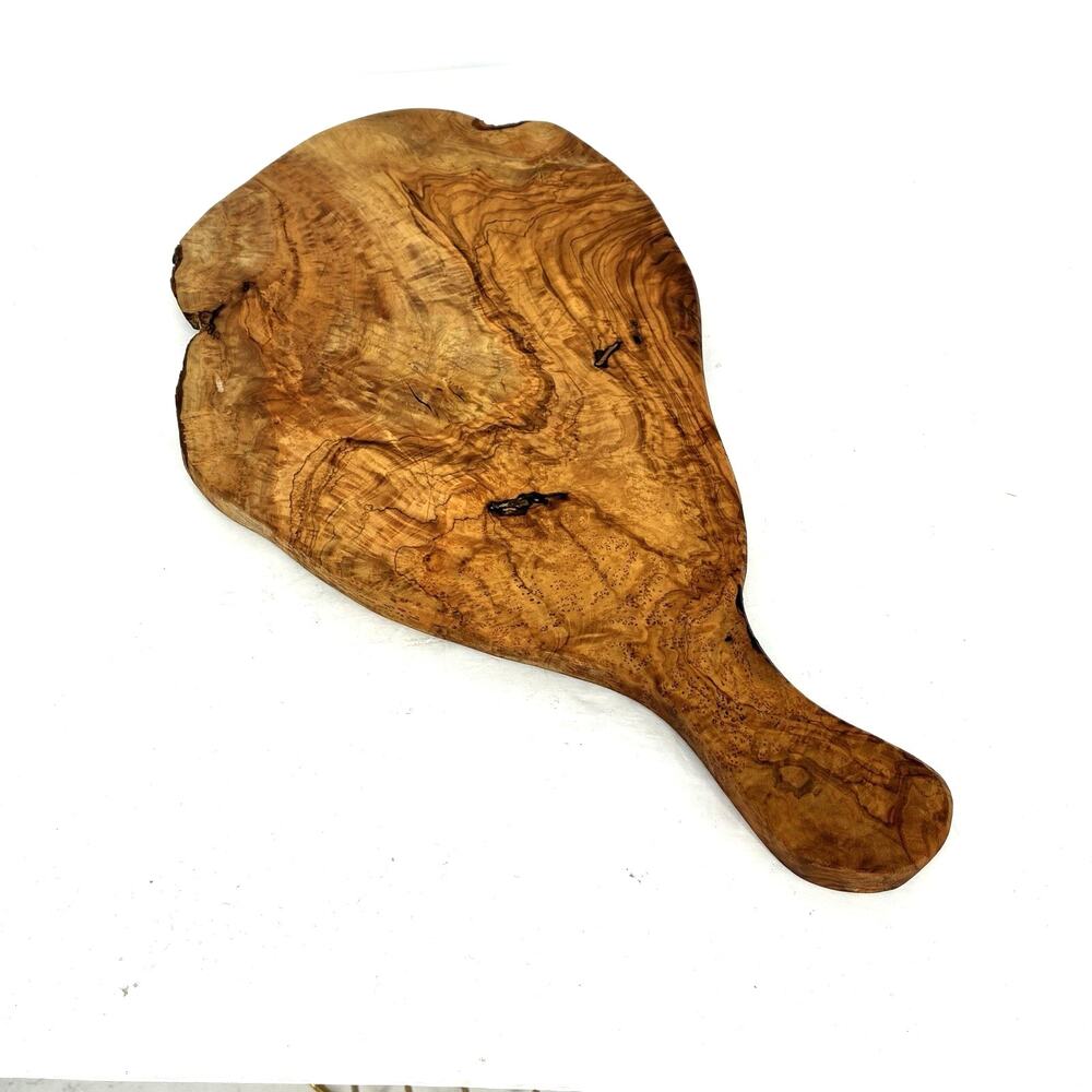 Olive Wood Burl Live Edge Charcuterie Cheese Serving Cutting Board 18" x 10"